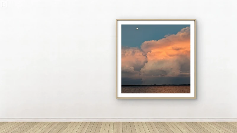 Storm over Westernport - Framed