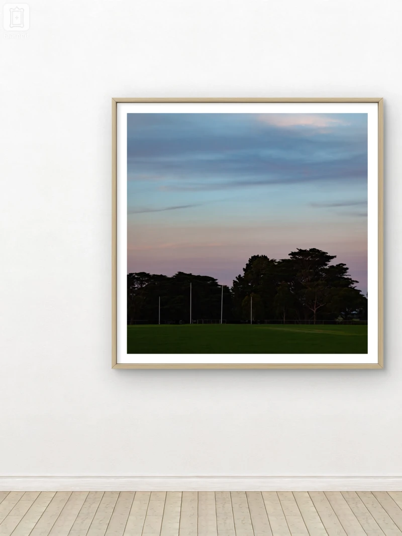 Red Hill Oval - Framed